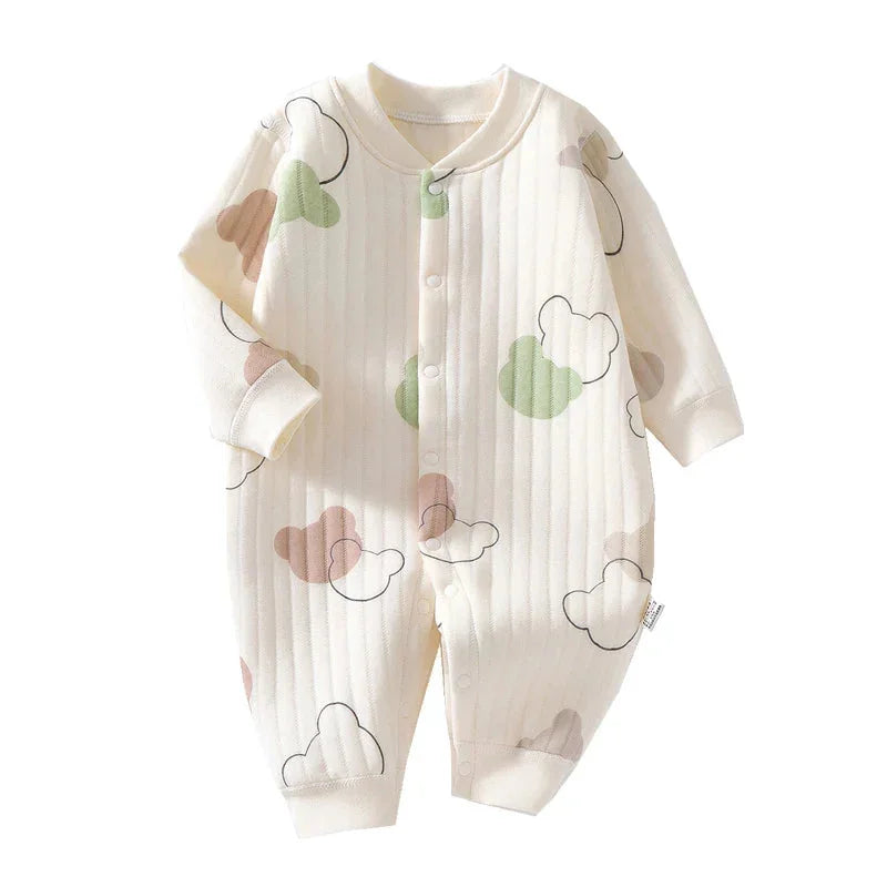 Macacão Infantil Baby Algodão Azul Lenogue Urso / 0-3 Meses (59cm)