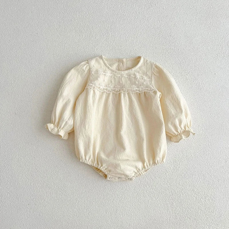 Macacão Romper Infantil Catarina Floral Lenogue