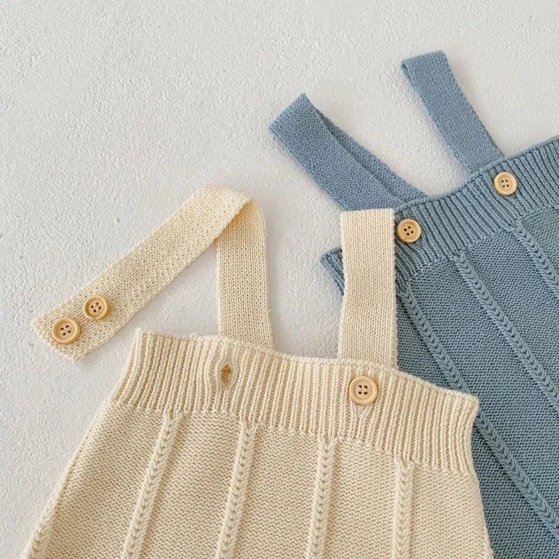 Romper Infantil Tricot Algodão Olga Rosa Lenogue