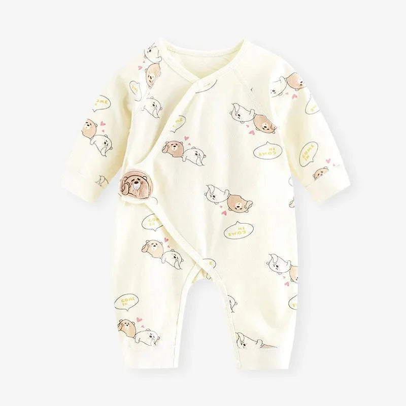 Macacão Infantil Algodão Bip Bop Lenogue Urso / 0-3 Meses