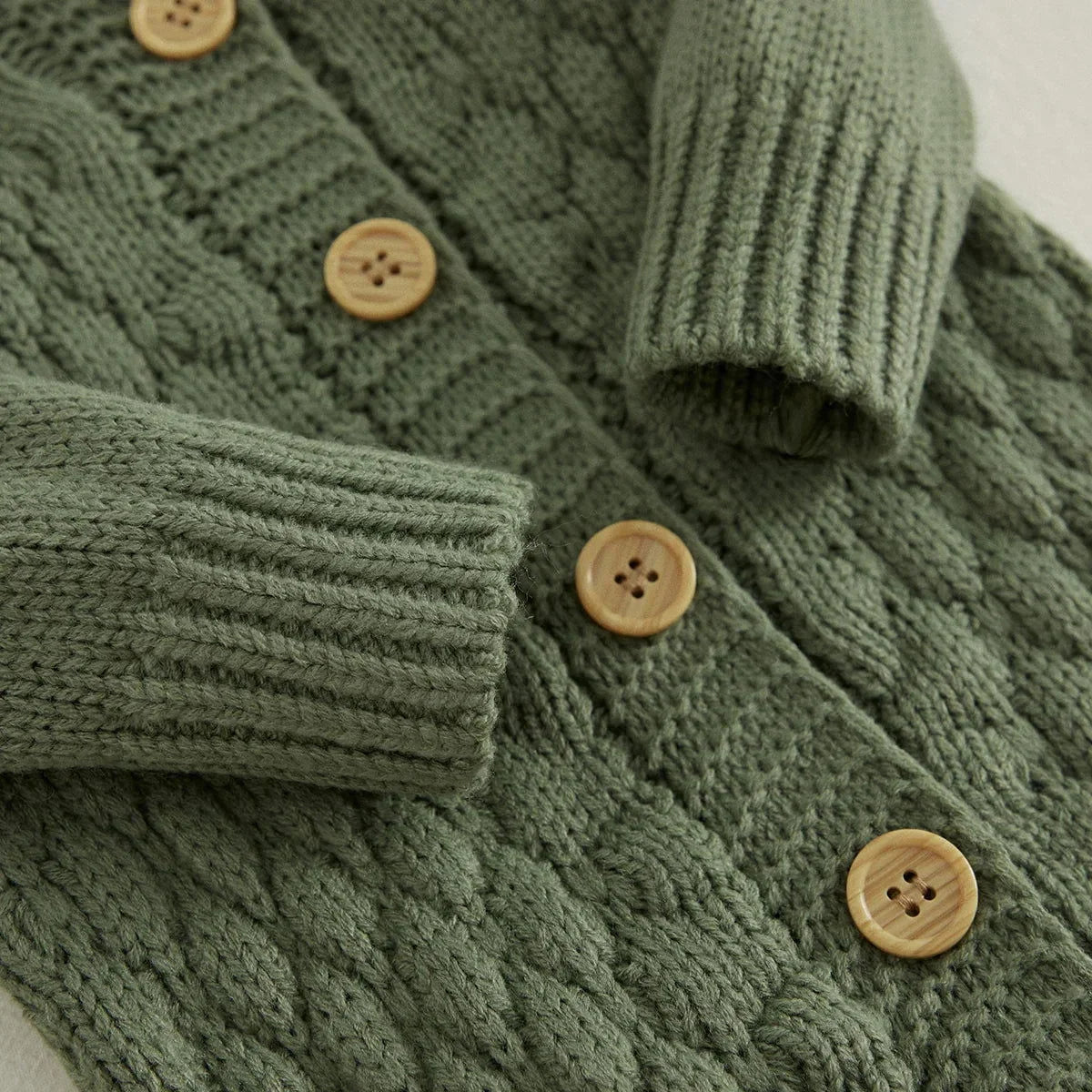 Macacão Infantil com Touca Tricot Baby Lenogue