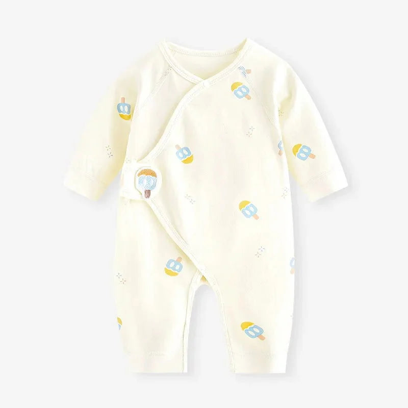 Macacão Infantil Algodão Bip Bop Azul Lenogue Sorvete / 52cm