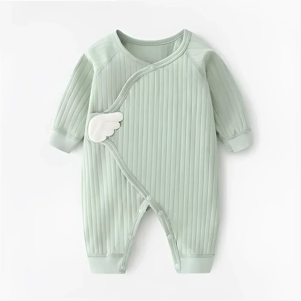 Macacão Infantil Little Angel Lenogue Verde / 0-3 Meses