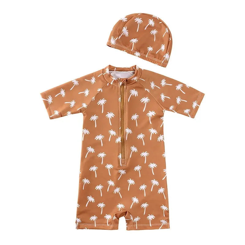 Macacão Infantil para Banho Azul Lenogue árvore / 9-12 Meses (80cm)
