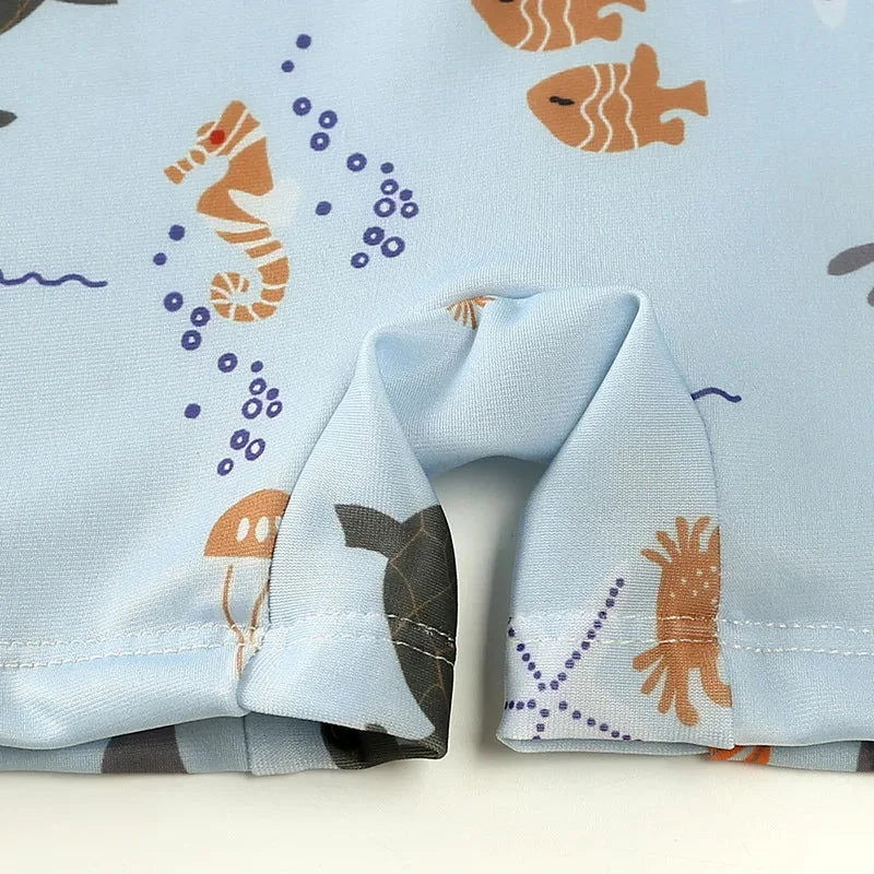 Macacão Infantil para Banho Azul Lenogue