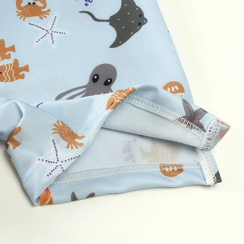 Macacão Infantil para Banho Azul Lenogue
