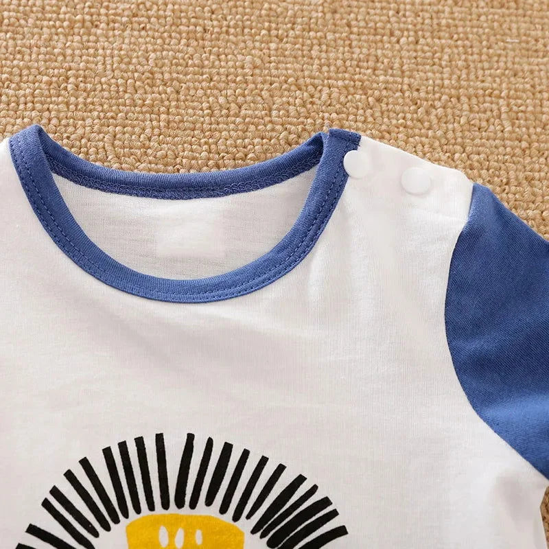 Macacão Infantil Leãozinho Amarelo Lenogue