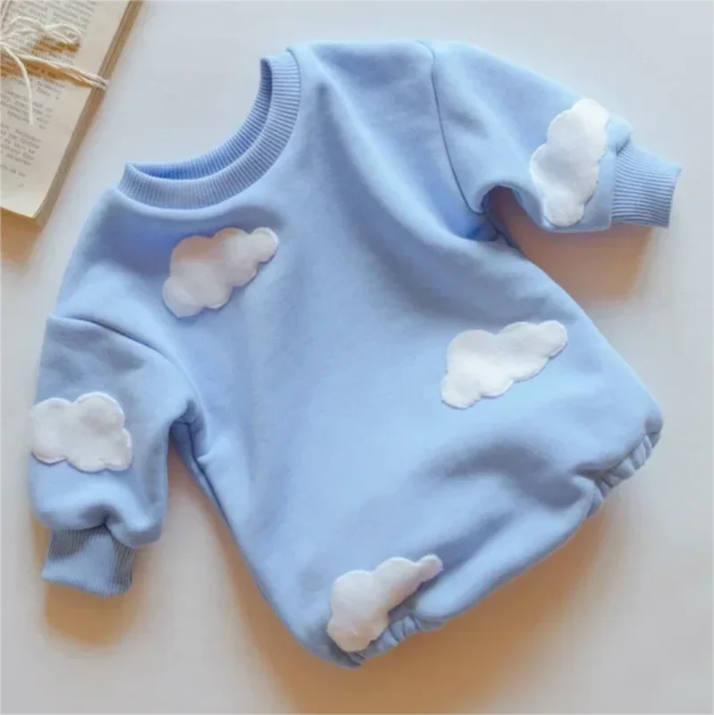 Macacão Romper Elegante Flowers Lenogue para Crianças em Outono e Inverno Azul / 0-3 Meses (59cm)