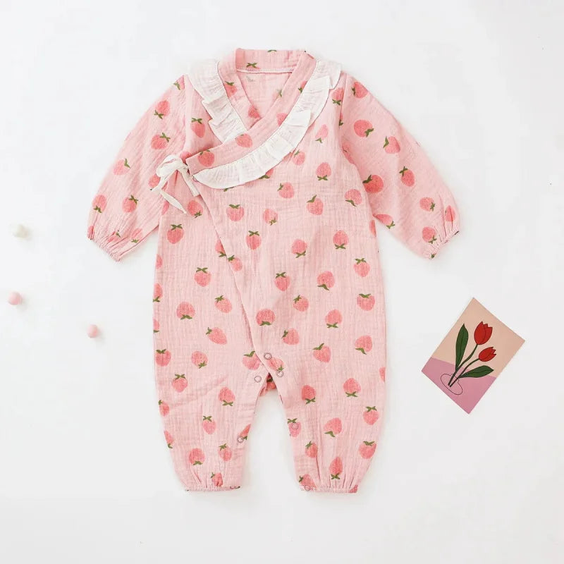 Macacão Romper Infantil Violet Rosa Lenogue Rosa / 3-6 Meses