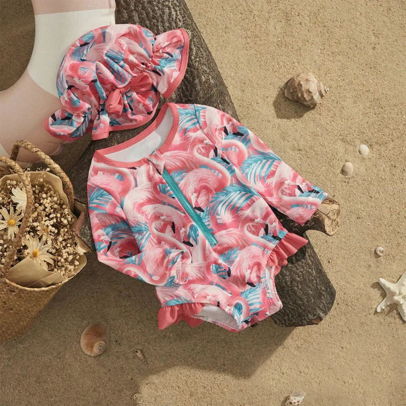 Maiô Infantil Feminino Alice Ii Vermelho Lenogue Rosa Escuro / 6 a 9 Meses