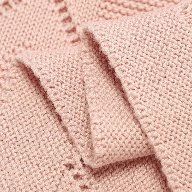 Manta Infantil Algodão Tricot Heart Lenogue
