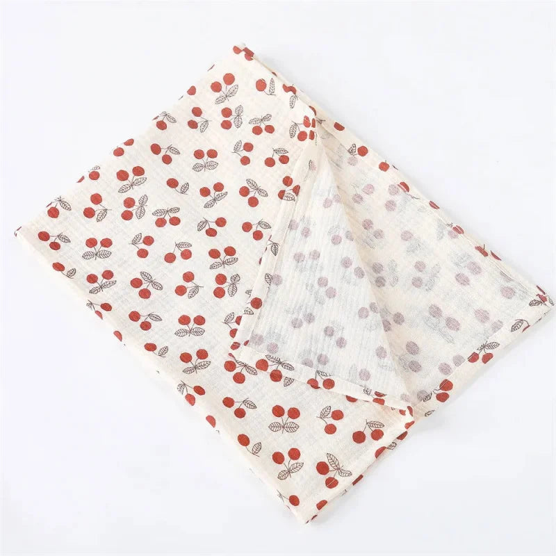 Manta Infantil Musselina Algodão Branca Lenogue Mod. i / 80x65cm