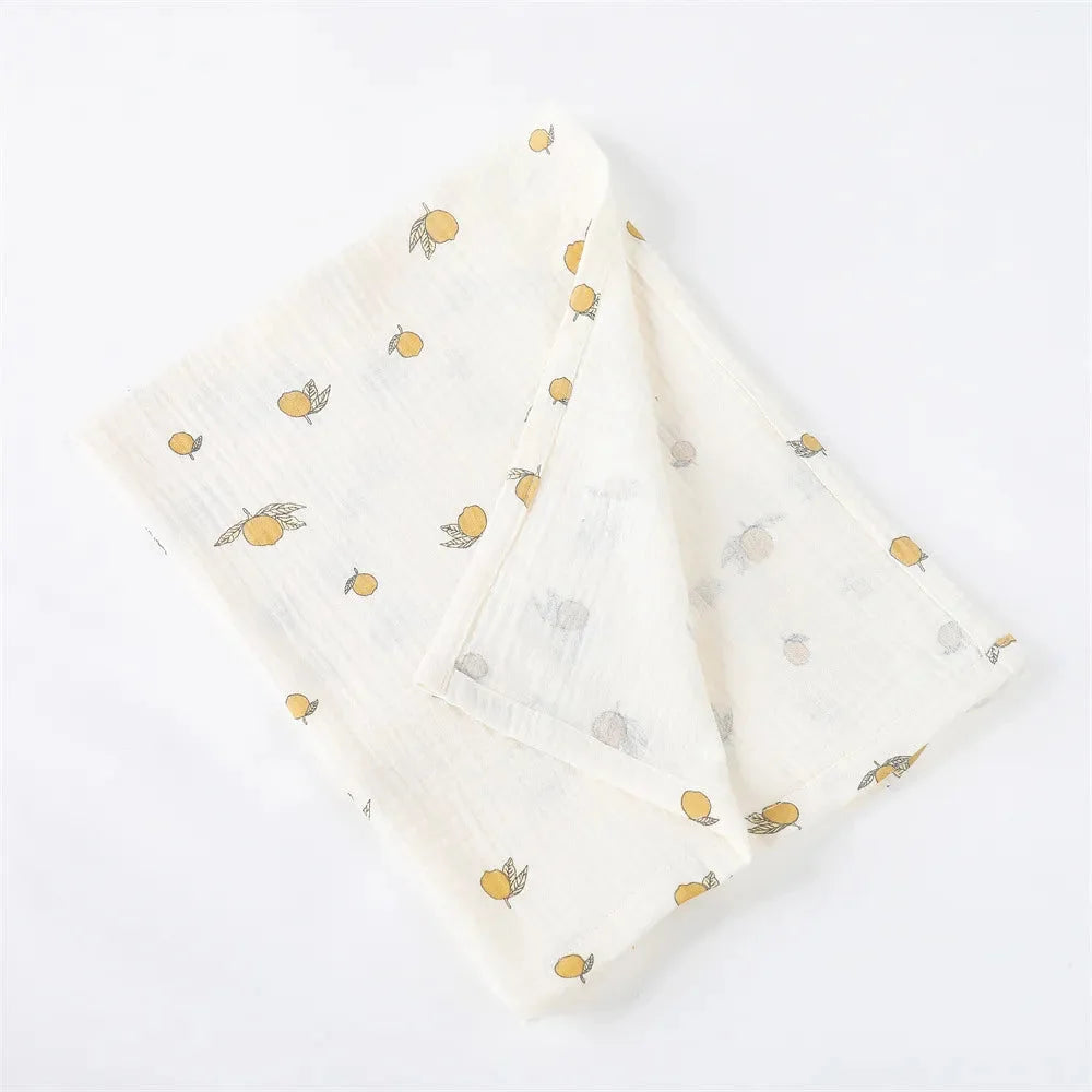 Manta Infantil Musselina Algodão Branca Lenogue Mod. a / 80x65cm