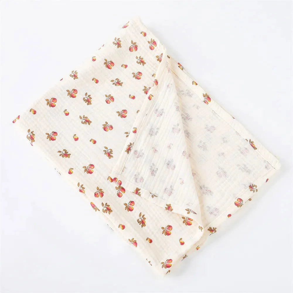Manta Infantil Musselina Algodão Branca Lenogue Mod. e / 80x65cm