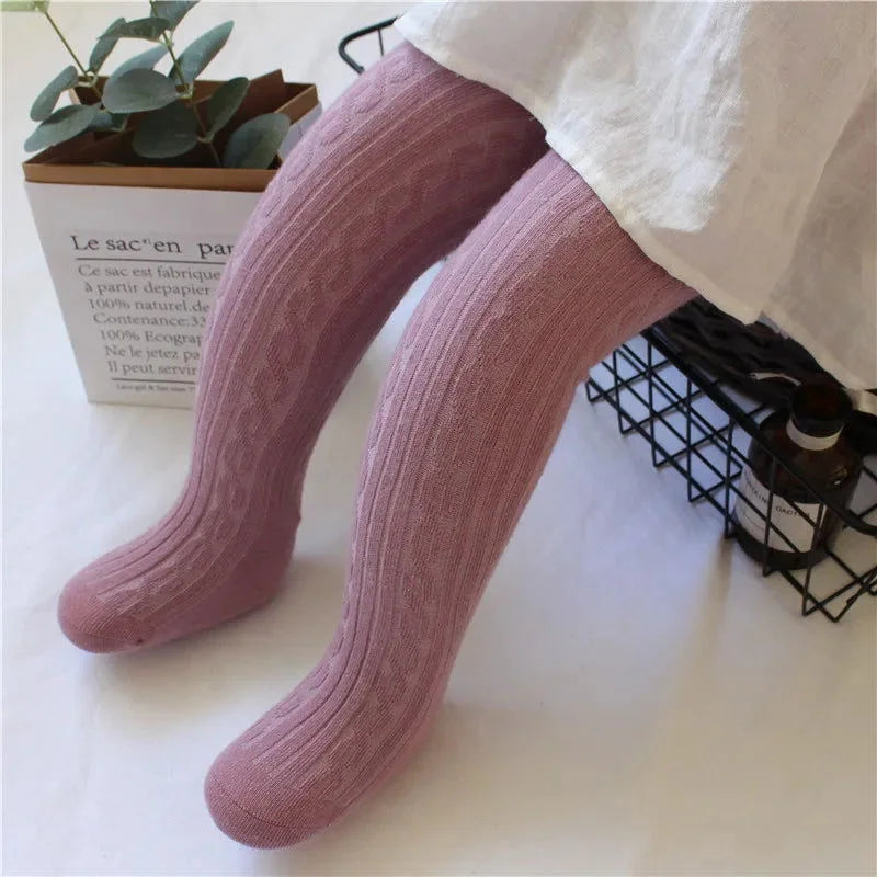 Meia Calça Infantil para Bebês Rosa Lenogue