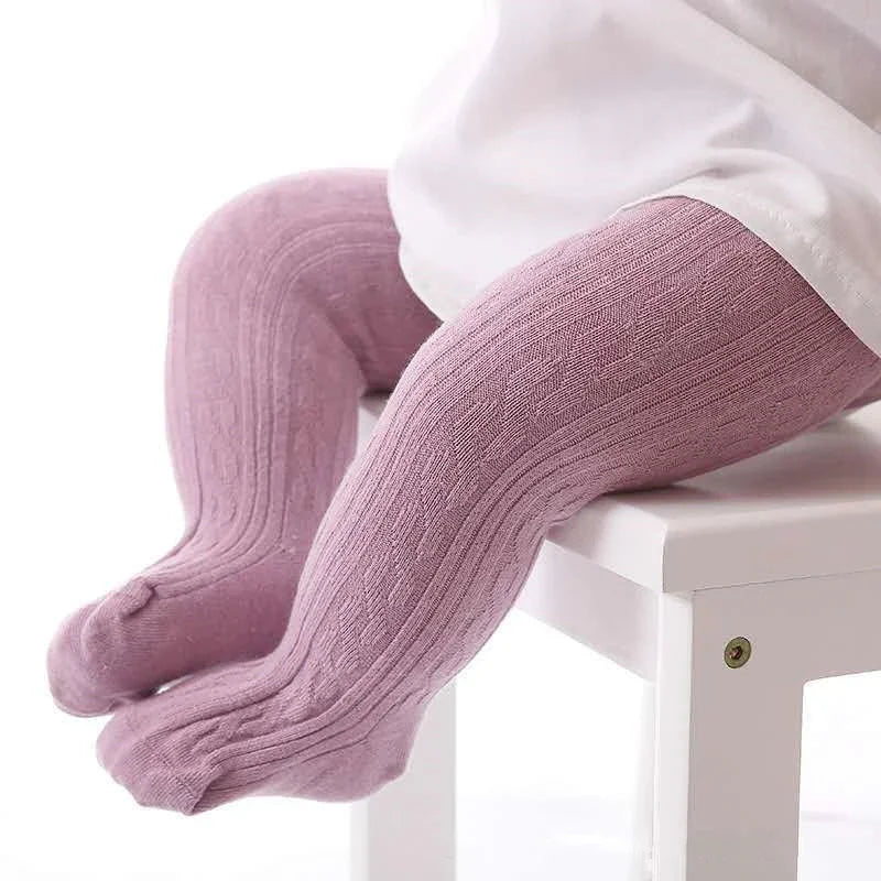 Meia Calça Infantil para Bebês Rosa Lenogue Violeta / 0-1