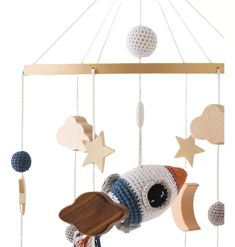 Mobile Infantil para Berço Foguete Lenogue
