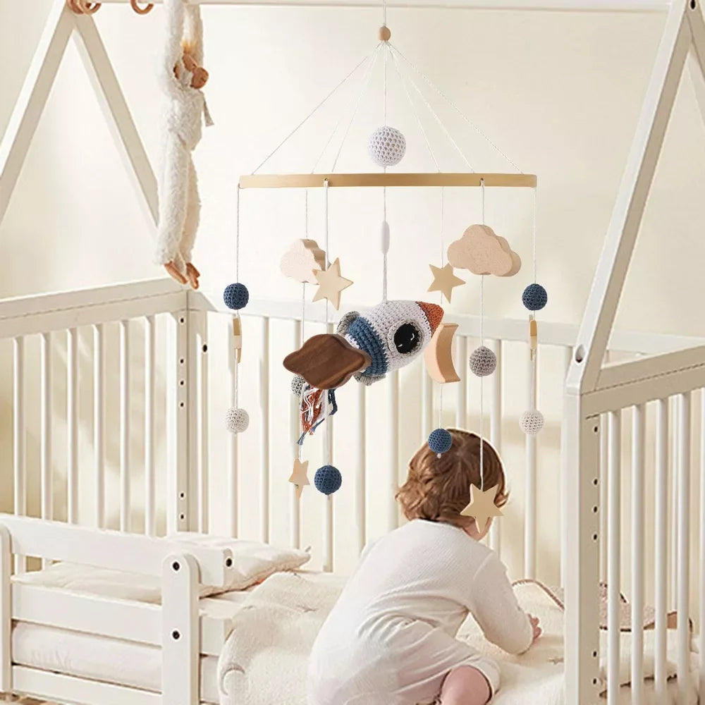 Mobile Infantil para Berço Foguete Lenogue
