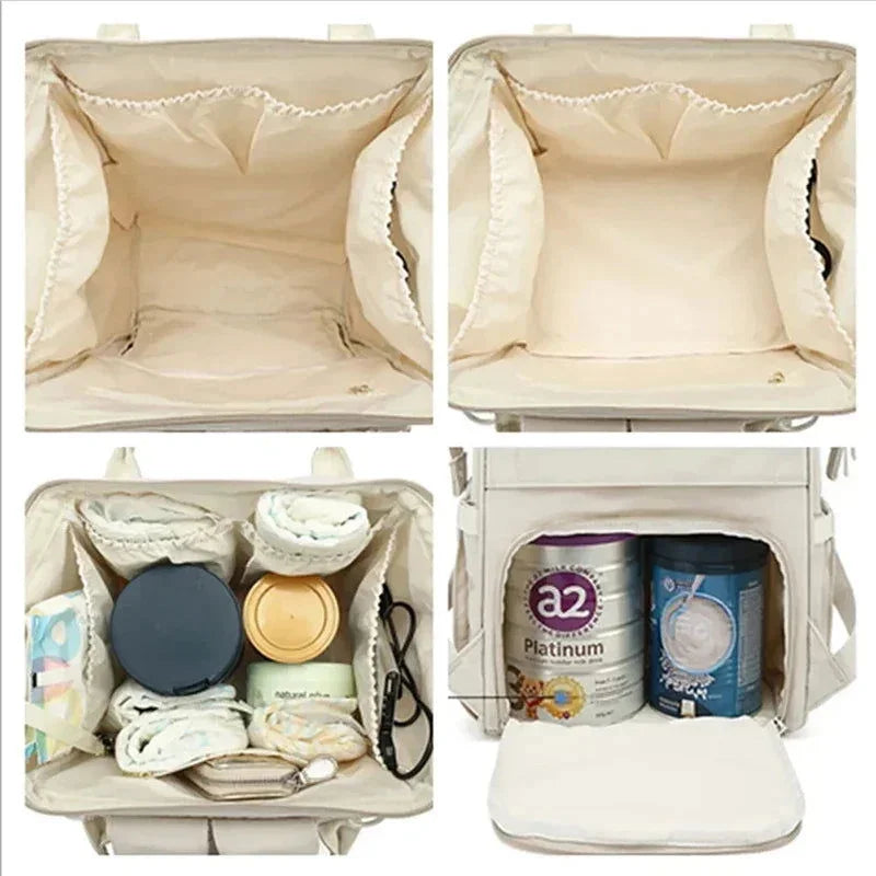 Mochila Infantil Maternidade Impermeável Preta Lenogue