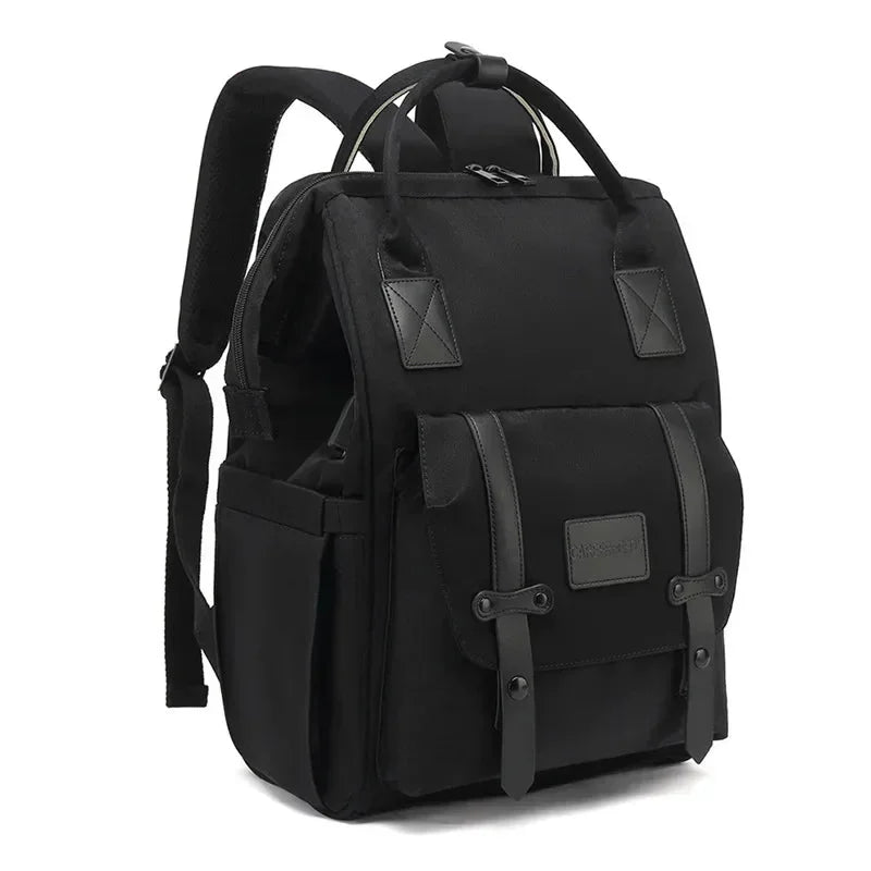 Mochila Infantil Maternidade Impermeável Preta Lenogue Preto