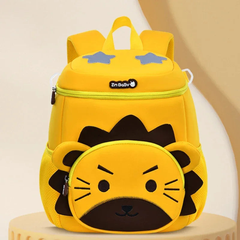 Mochilinha Infantil Design Cartoon Colorida Lenogue Amarelo