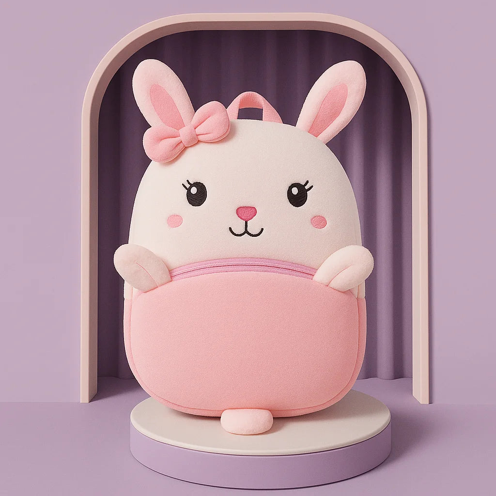 Mochilinha Infantil Estampa de Animais Lenogue Coelho
