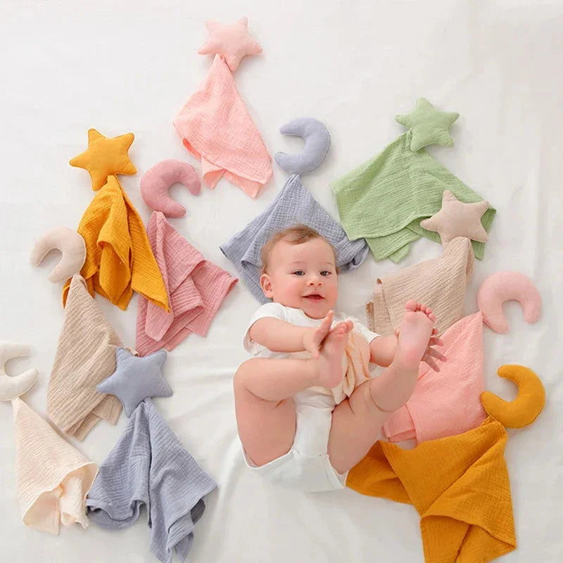 Naninha Elegante Moon e Star Azul para Bebê Lenogue