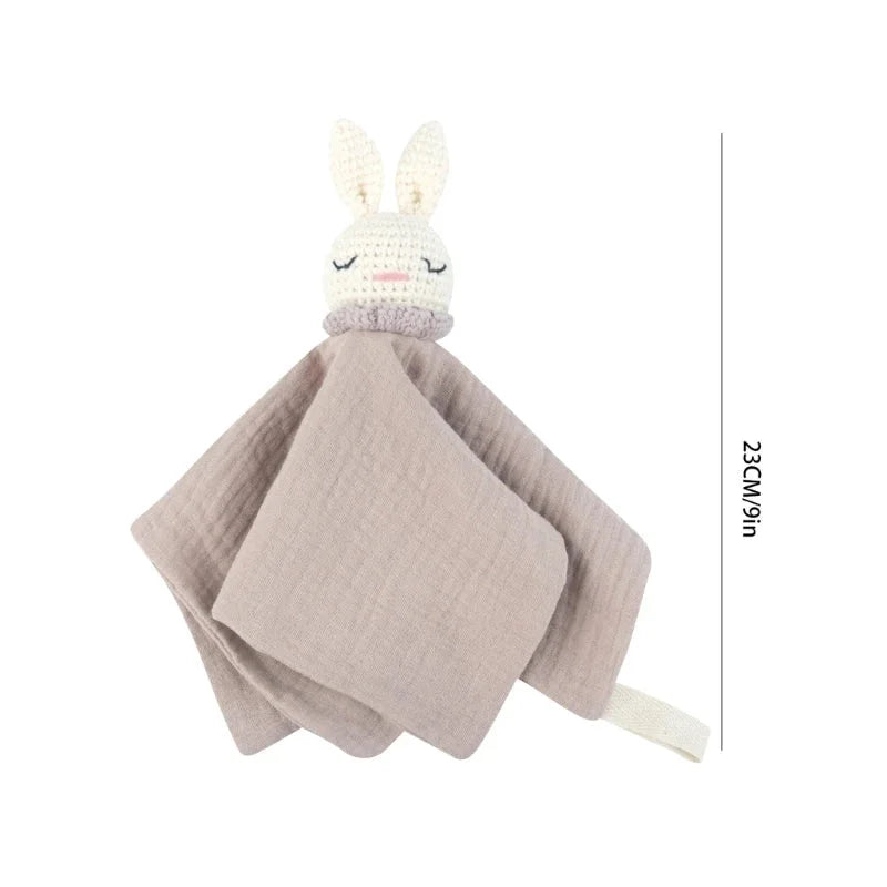 Naninha Infantil Algodão Coelhinho Crochet Rosa Lenogue