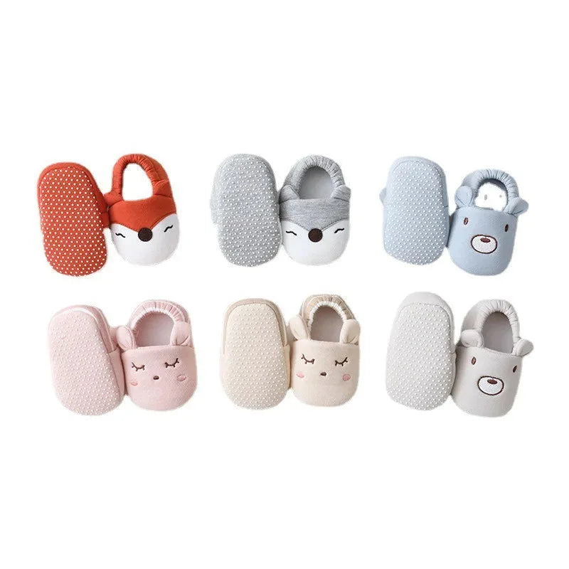Pantufa Infantil Bichinhos Algodão Colorida Lenogue