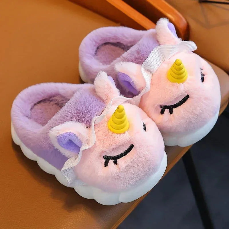 Pantufa Infantil Unicórnio Lenogue Roxo / 19-20