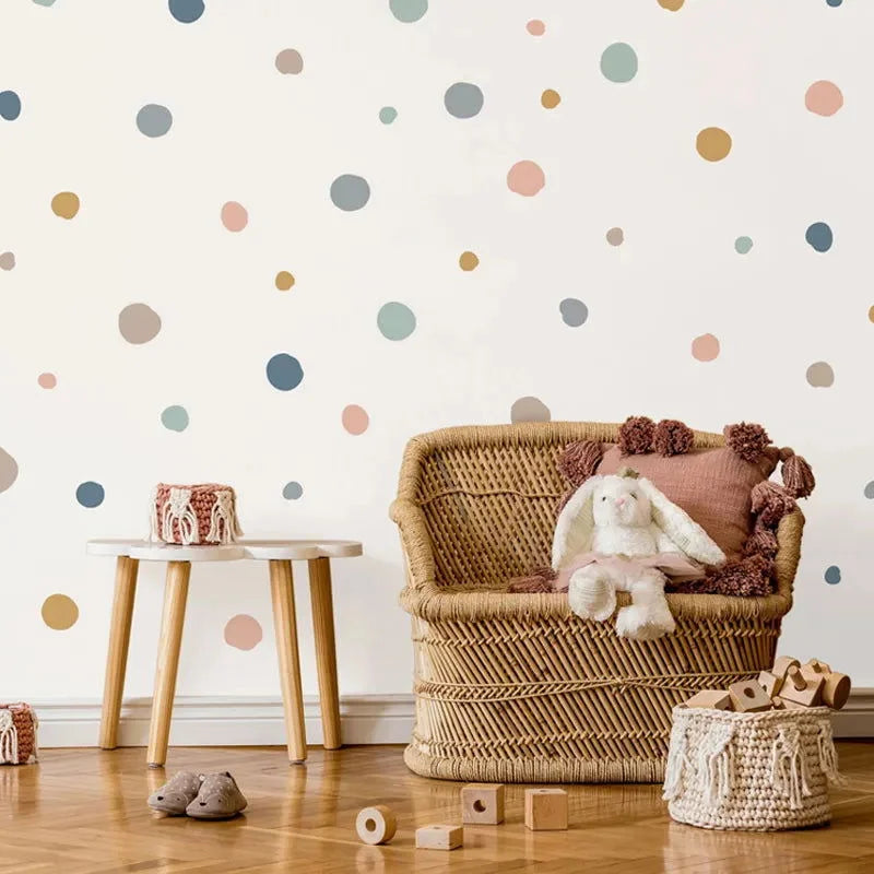 Papel Adesivo Infantil Pops para Parede Infantil Design Moderno e Sofisticado Modelo único