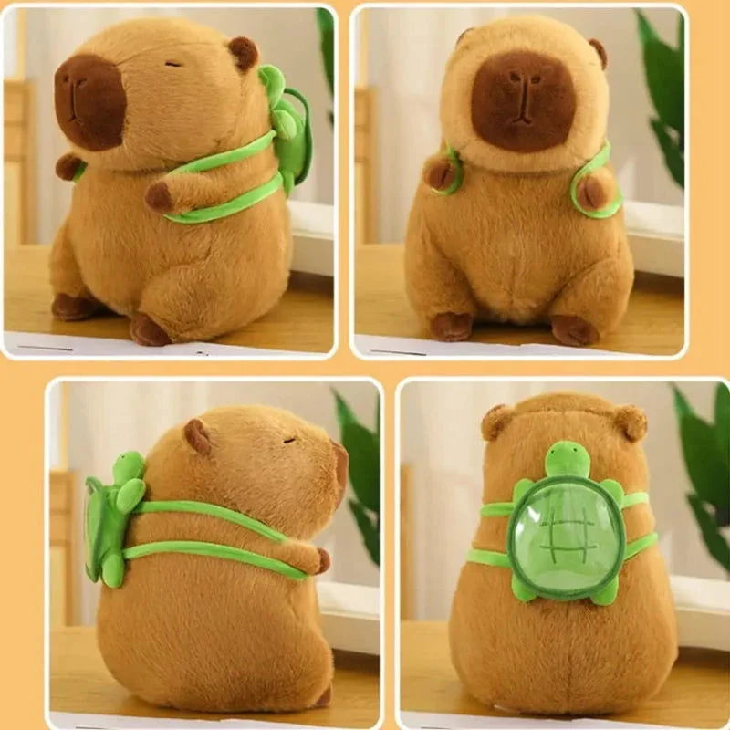 Pelúcia Infantil Capivara Extra Macia Marrom Lenogue