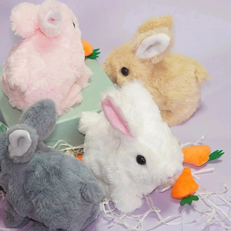 Pelúcia Coelho Elétrico Branco Lenogue para Presentes Divertidos