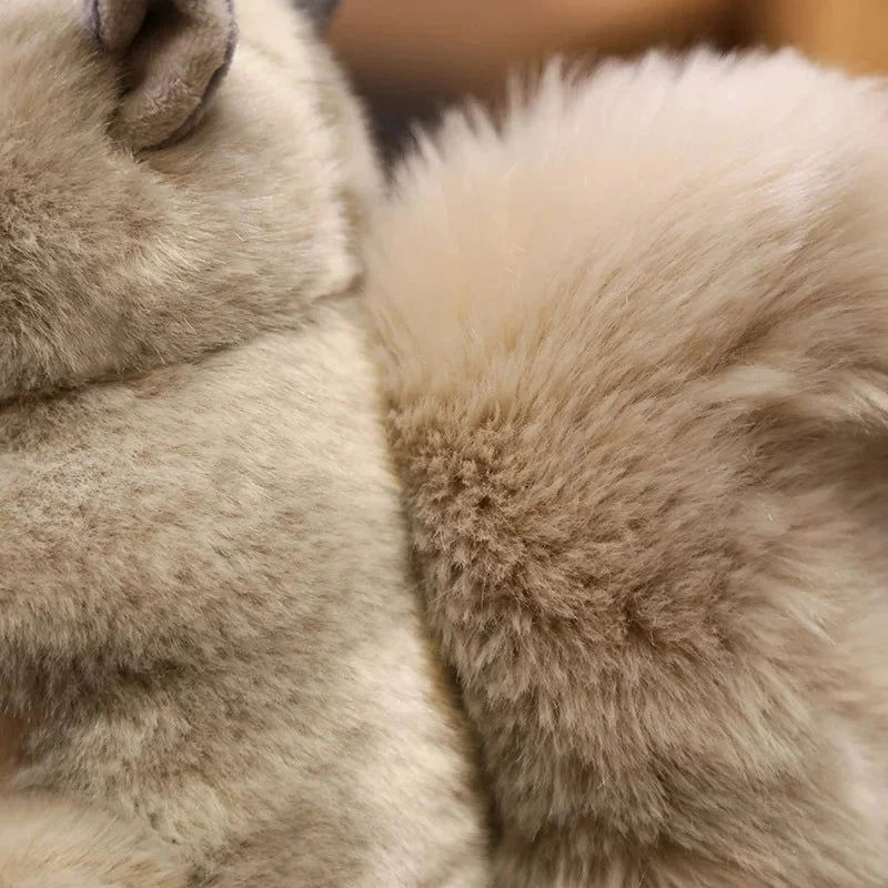 Pelúcia Infantil Esquilo Realista Cauda Fluffy Lenogue