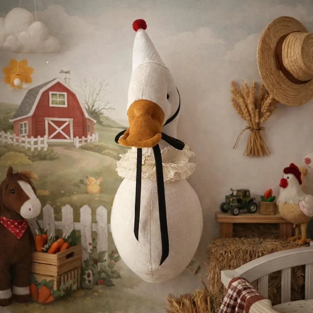 Pelúcia Infantil de Parede Patito Lenogue Branco
