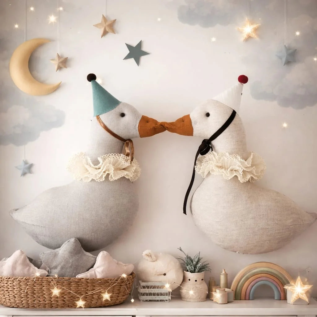 Pelúcia Infantil de Parede Patito Lenogue Branco