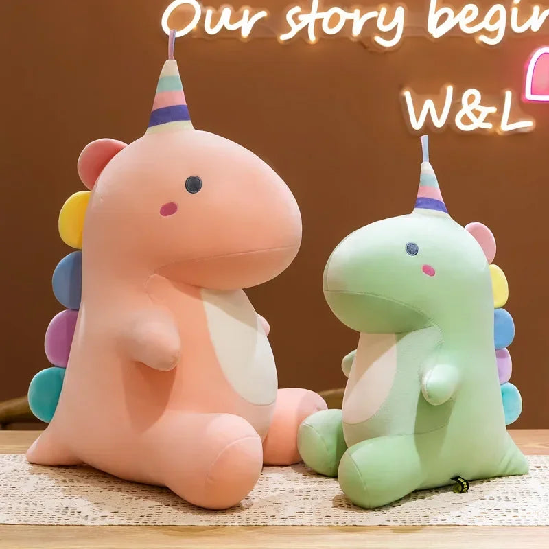 Pelúcia Infantil Dinossauro Almofada de Dormir Modelo Lenogue