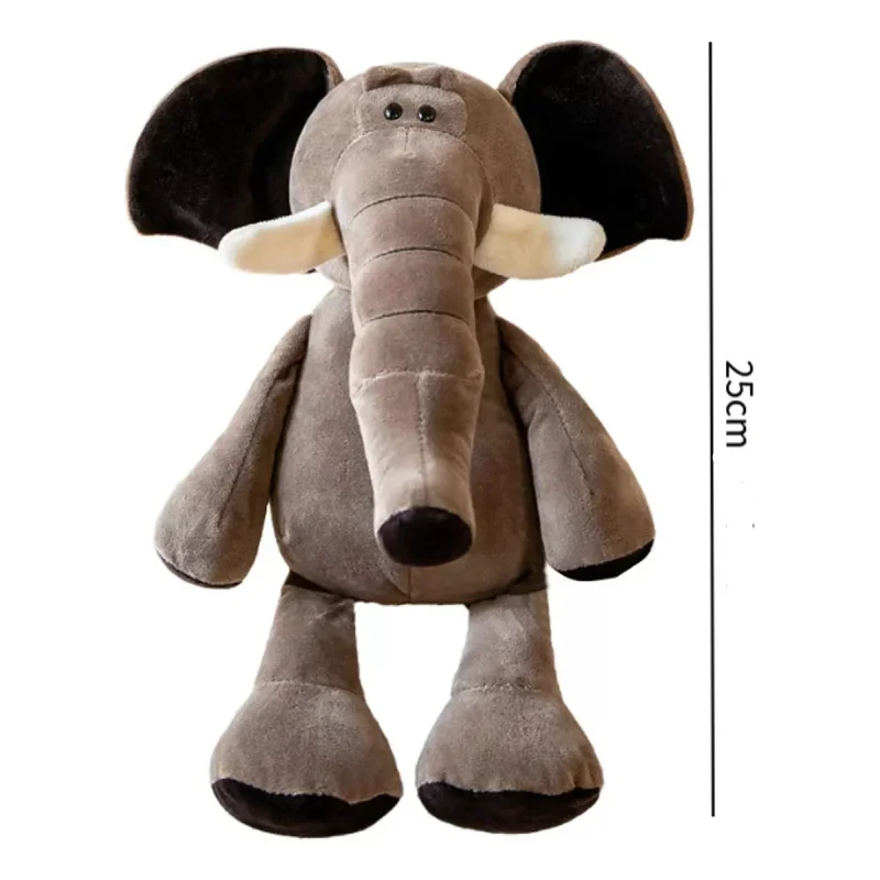 Pelúcia Infantil Elefante da Floresta Cinza Lenogue / 25 Cm