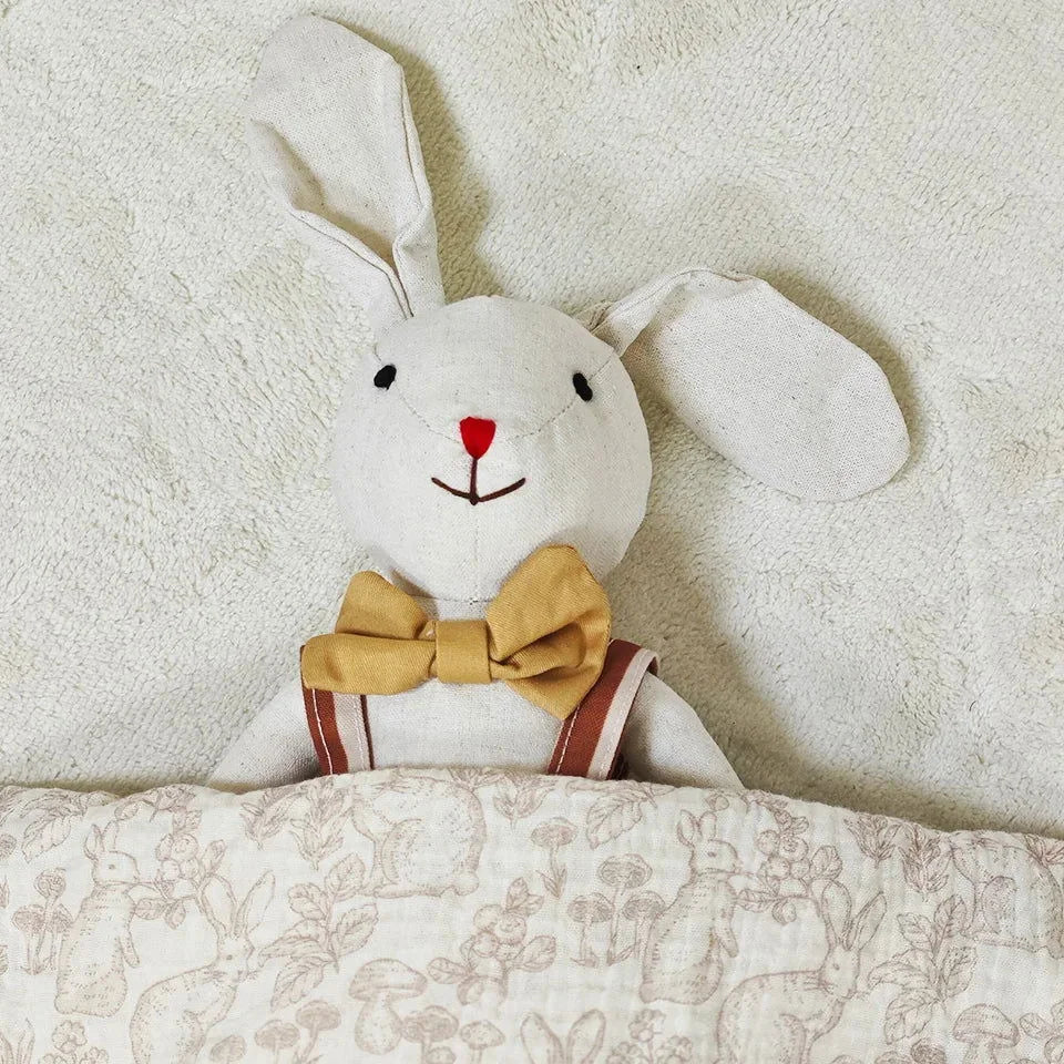 Pelúcia Infantil Little Bunny Branca Lenogue Coelho / 31 x 50cm