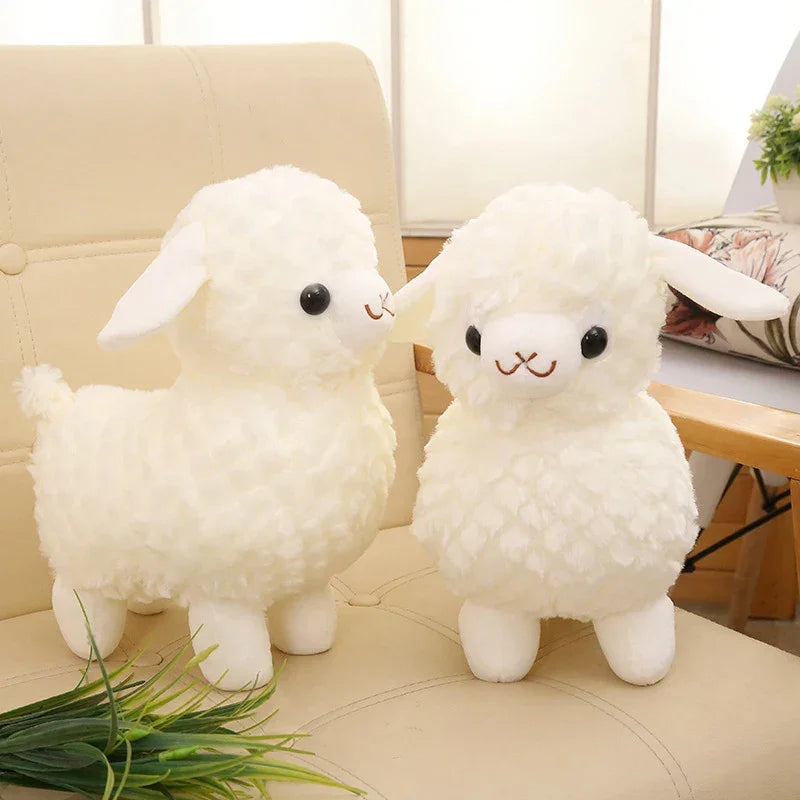 Pelúcia Infantil Ovelha Decorativa Modelo Lenogue Branco