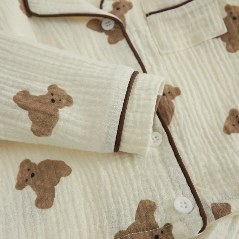 Pijama Infantil Bear Marrom Lenogue