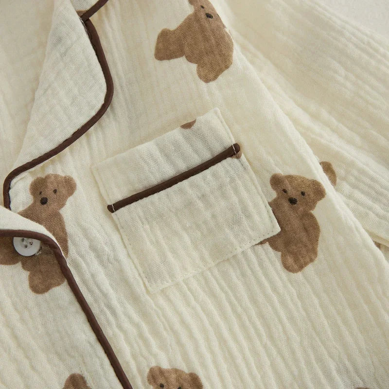 Pijama Infantil Bear Marrom Lenogue