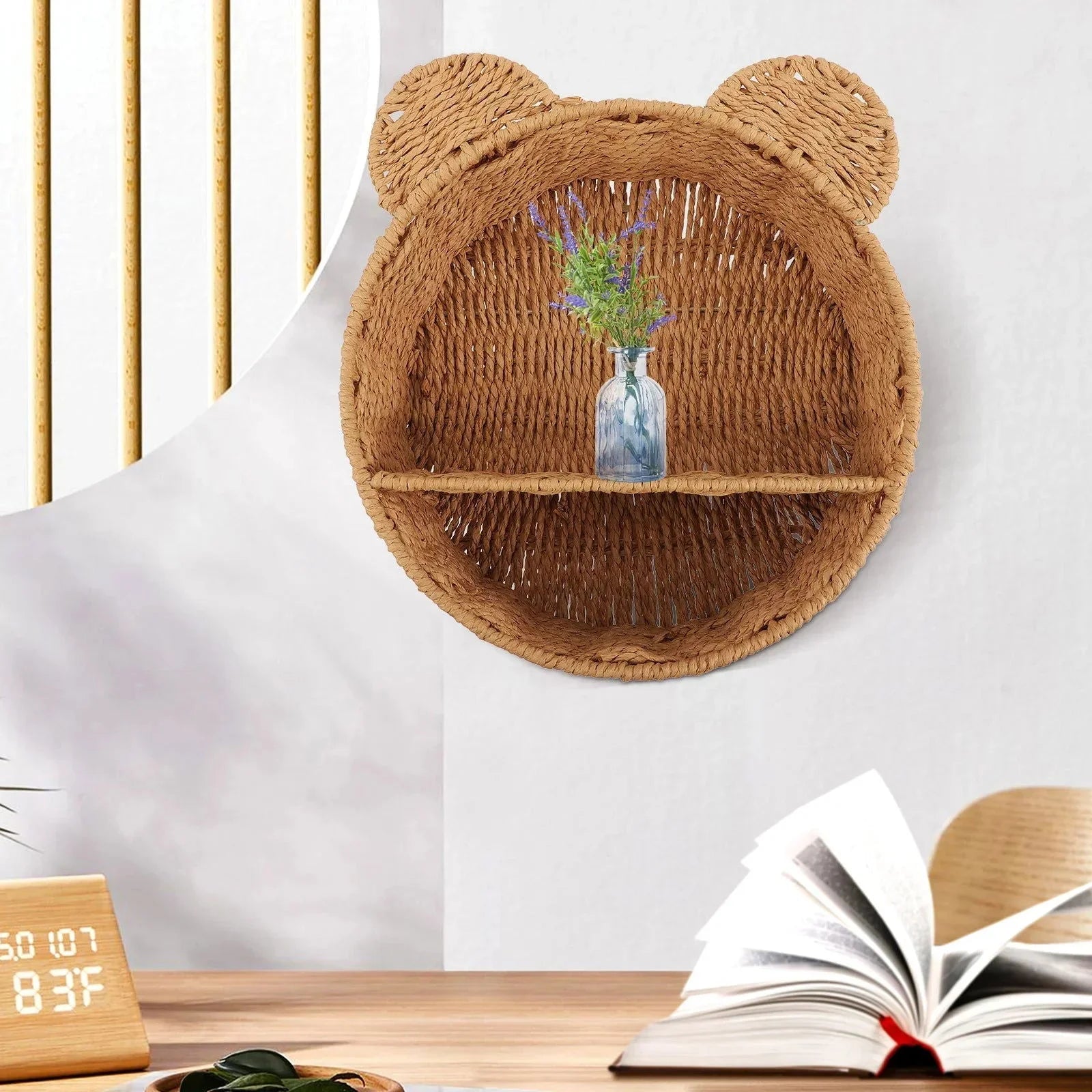 Prateleira Infantil Bear Marrom Lenogue