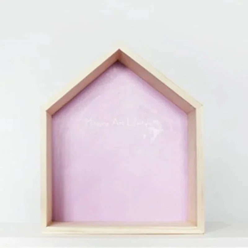 Prateleira Infantil para Parede de Madeira Casa Lenogue Roxo / g - 35 x 30 8 Cm