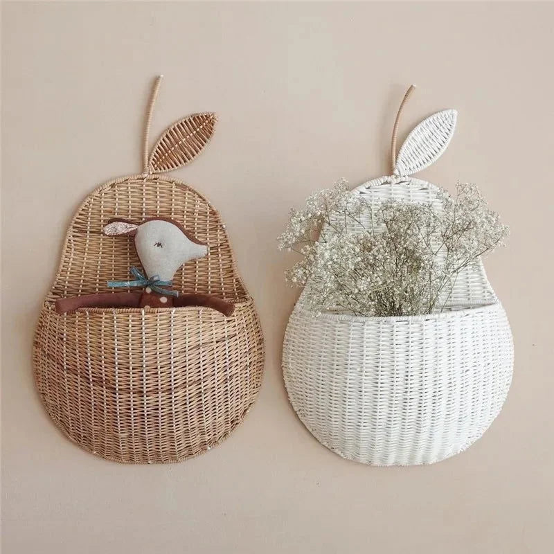 Prateleira Infantil Vime Poire Et Pomme Natural Lenogue
