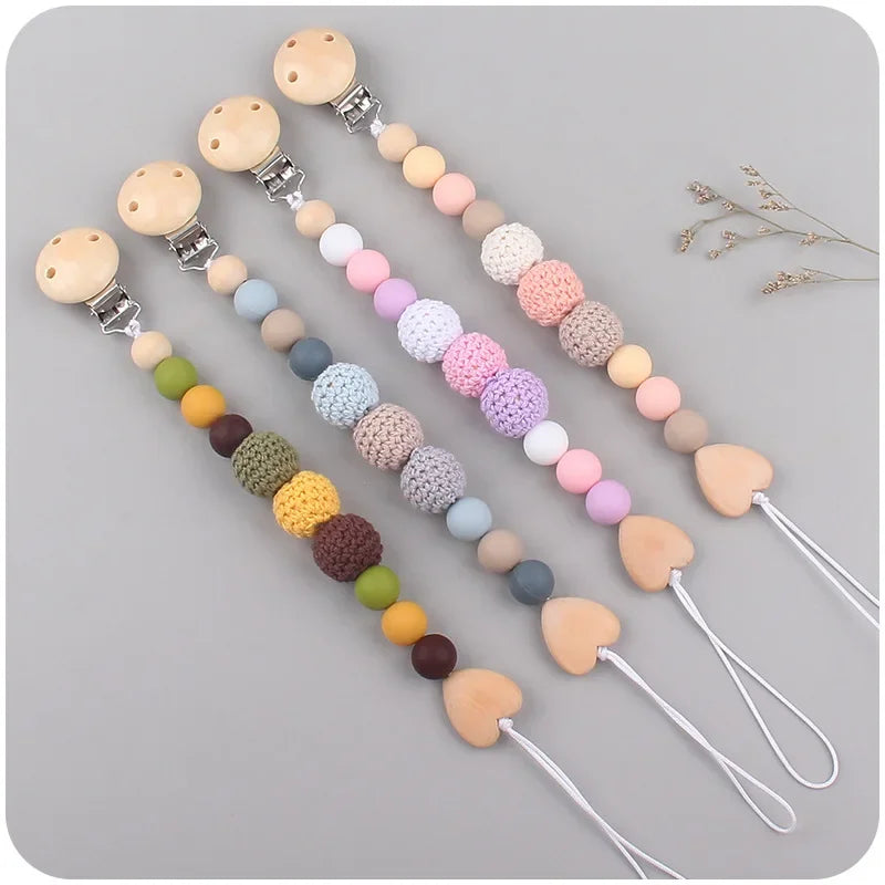 Prendedor Infantil Chupeta Silicone Cinza Nórdico Calmante para Bebês