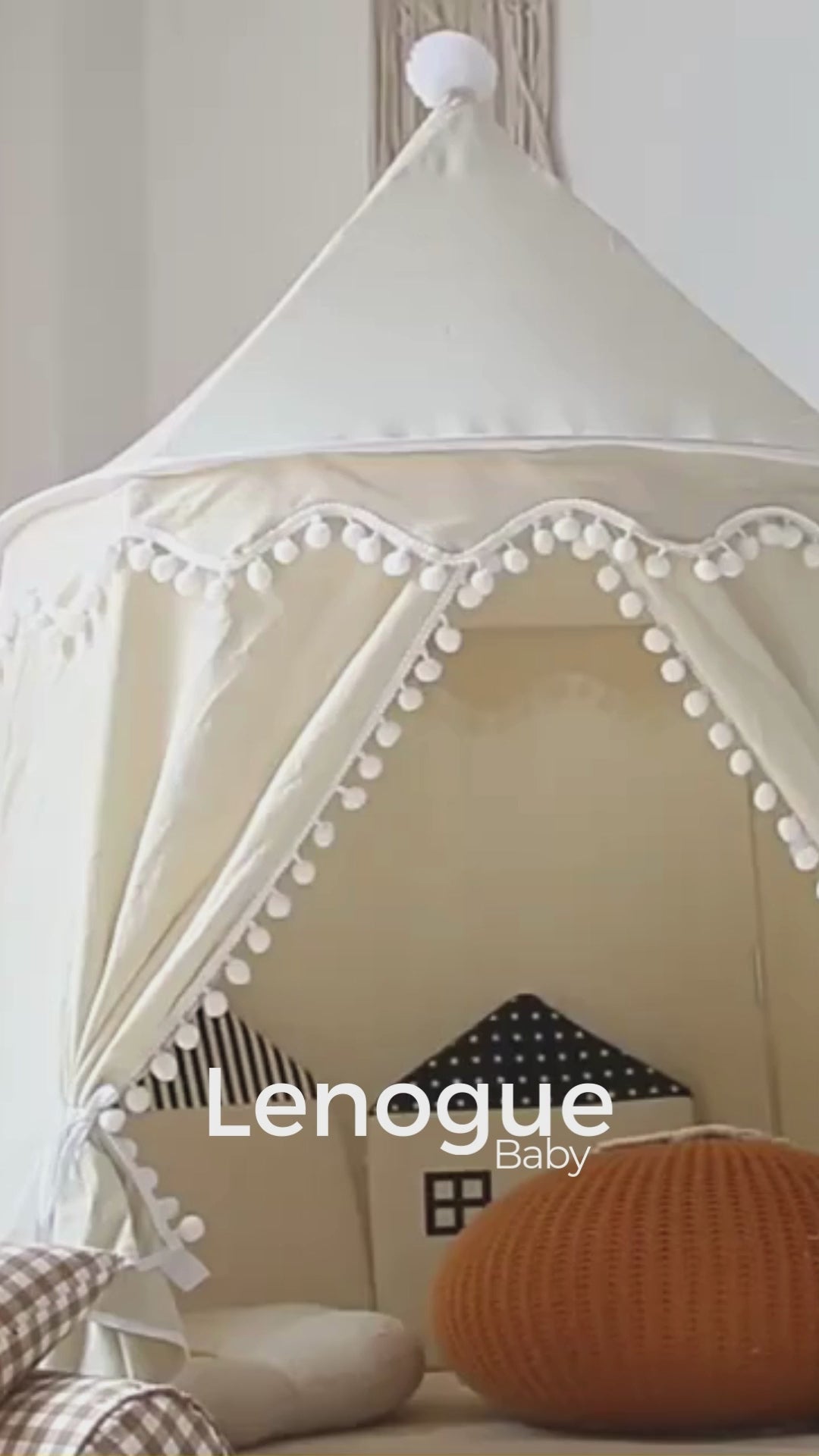 Tenda Infantil Dobrável Castelo Princesa Tipo Cabana Lenogue