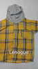 Camisa Infantil Masculina com Capuz Xadrez Lenogue