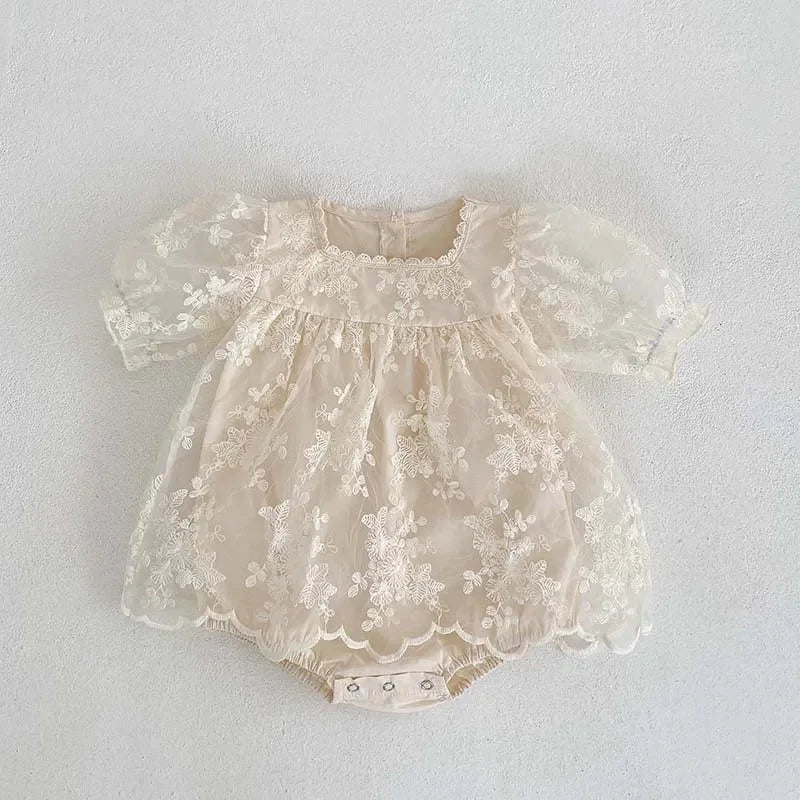 Macacão Romper Infantil Joaquina Floral Lenogue