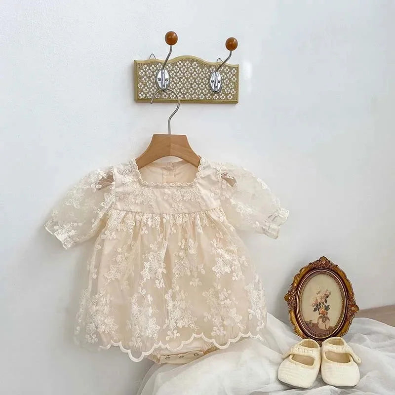 Macacão Romper Infantil Joaquina Floral Lenogue